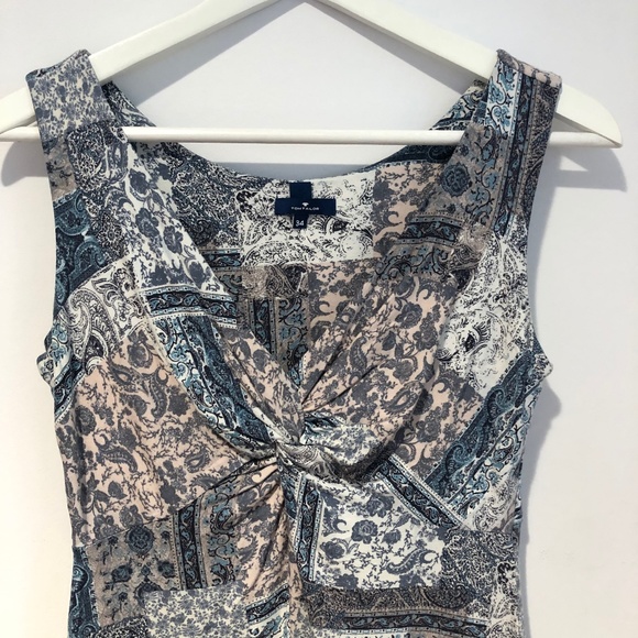 Tom Tailor Blue Print Twist Dress - Picture 3 of 4